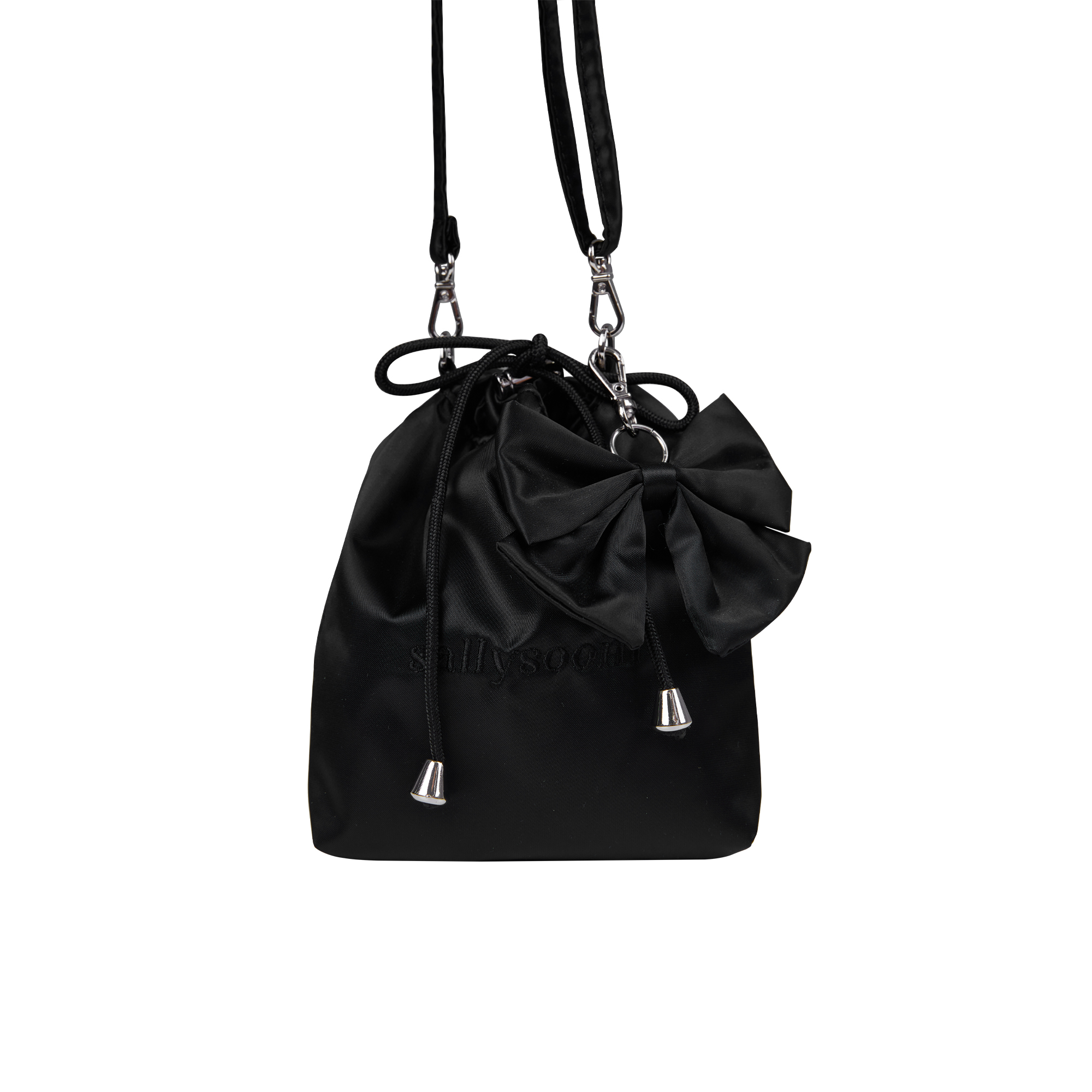 Sallysoom Mini ribbon bag (Black)