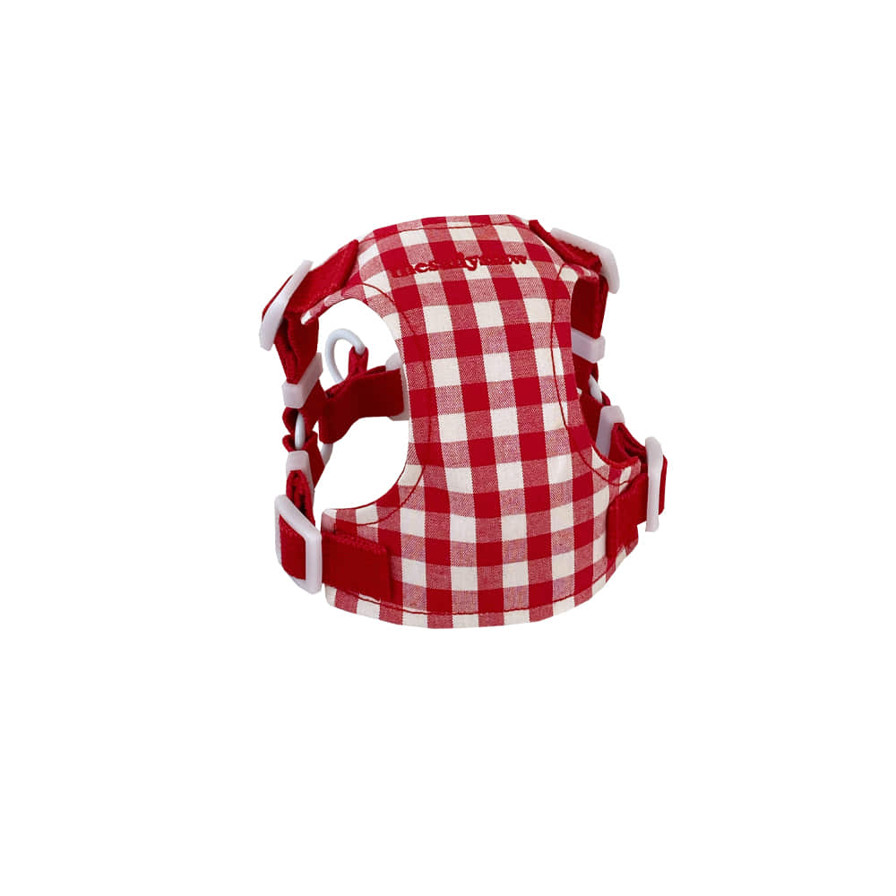Classic check harness (red)