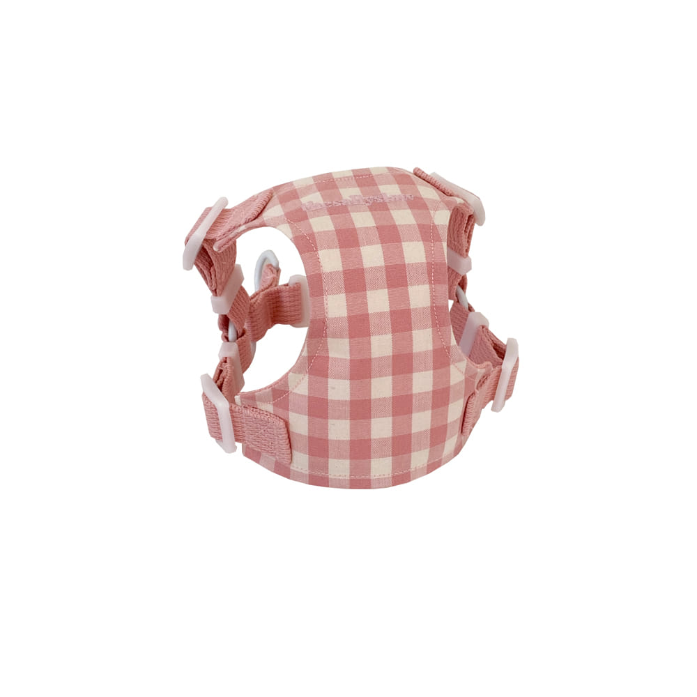 Classic check harness (pink)